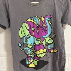 American Apparel Vintage Graphic Art T-Shirt Rave Party Steampunk